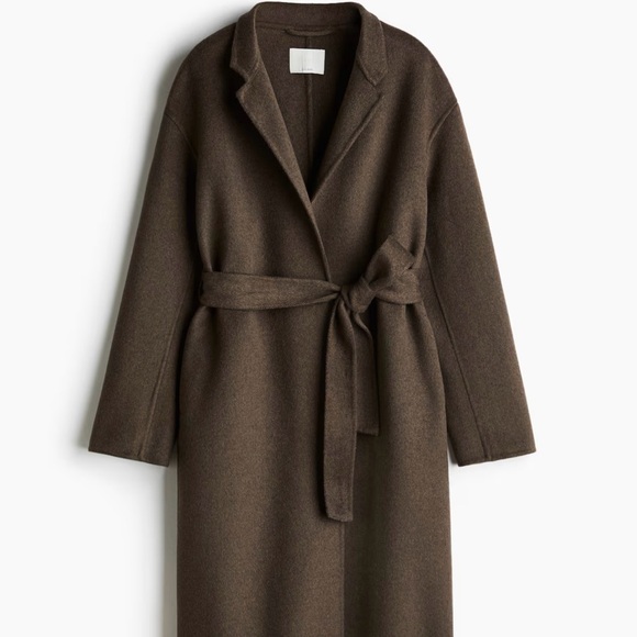 H&M HANDMADE WOOL BLEND COAT - Picture 1 of 2